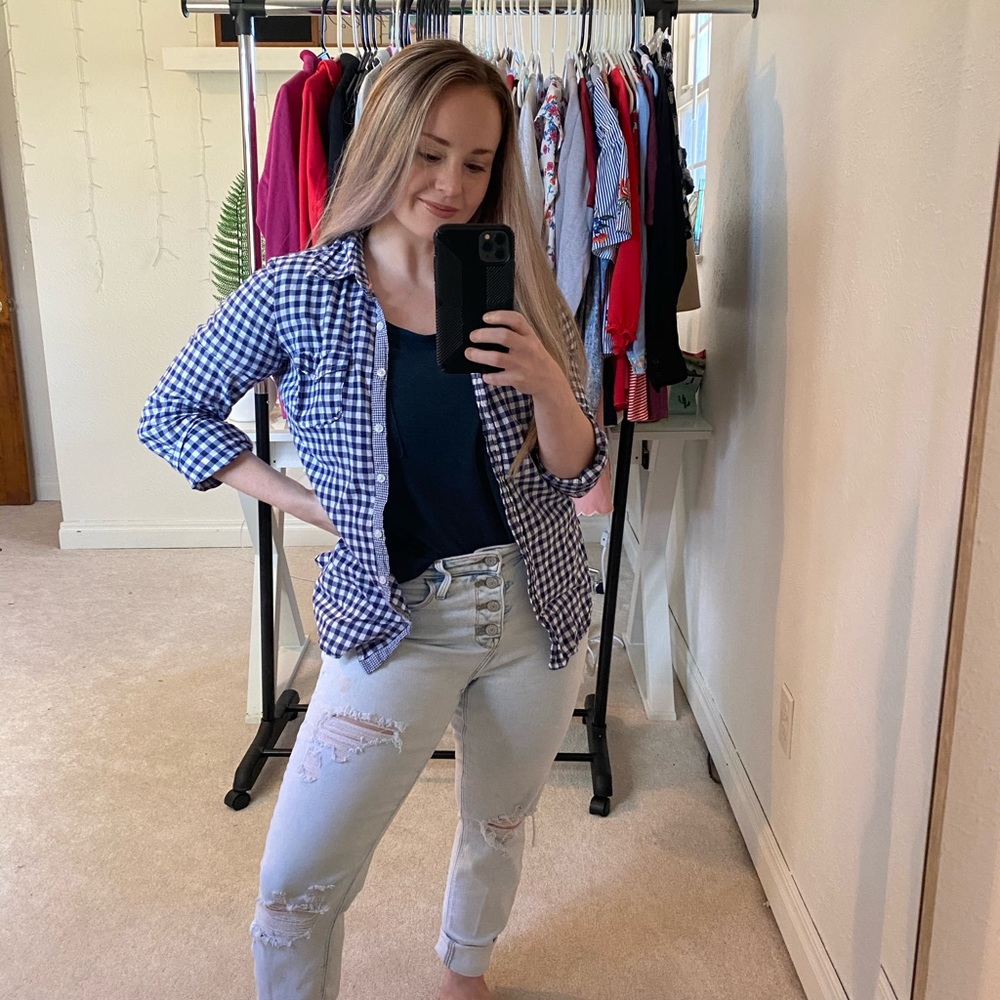 Flannel button down